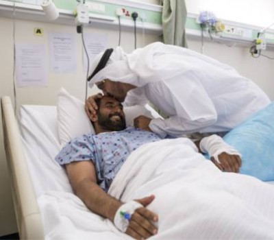 Mohammad Bin Zayed visits injured soldiers